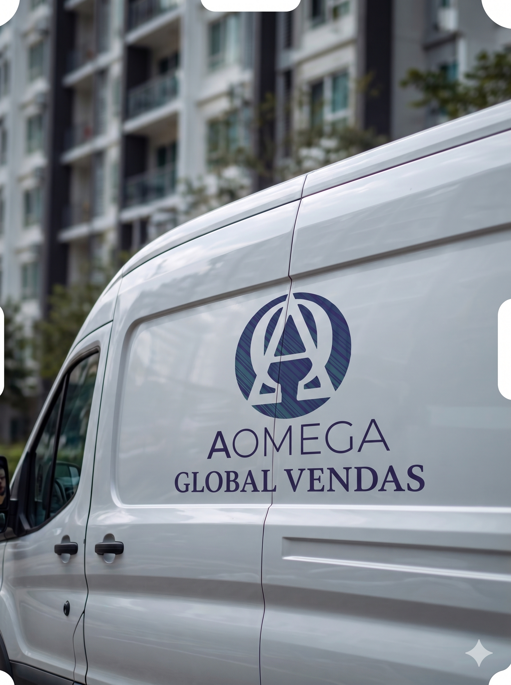 Van da Aomega para entregas - sacos de lixo atacado Curitiba